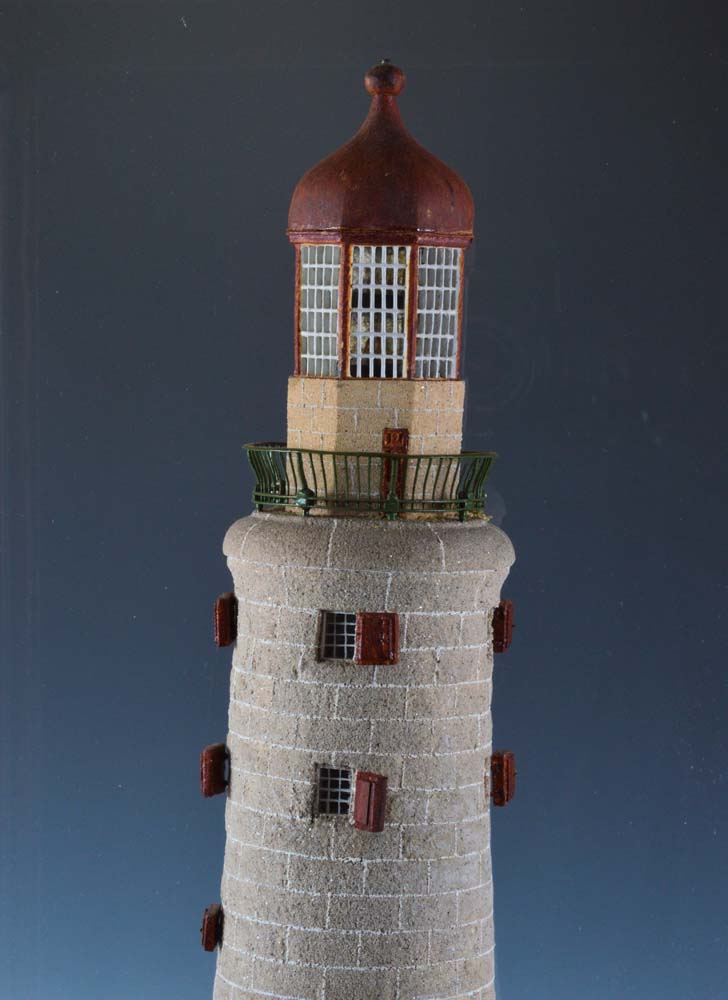 Extremely rare antique Ennglish mahogany cased model of a lighthouse.