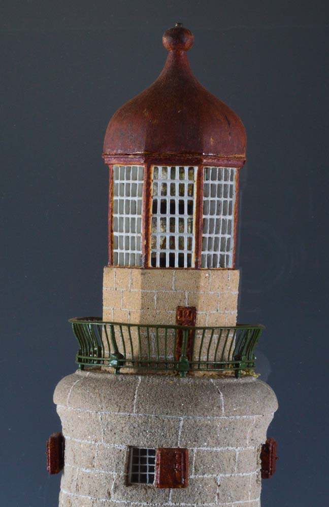 Extremely rare antique Ennglish mahogany cased model of a lighthouse.