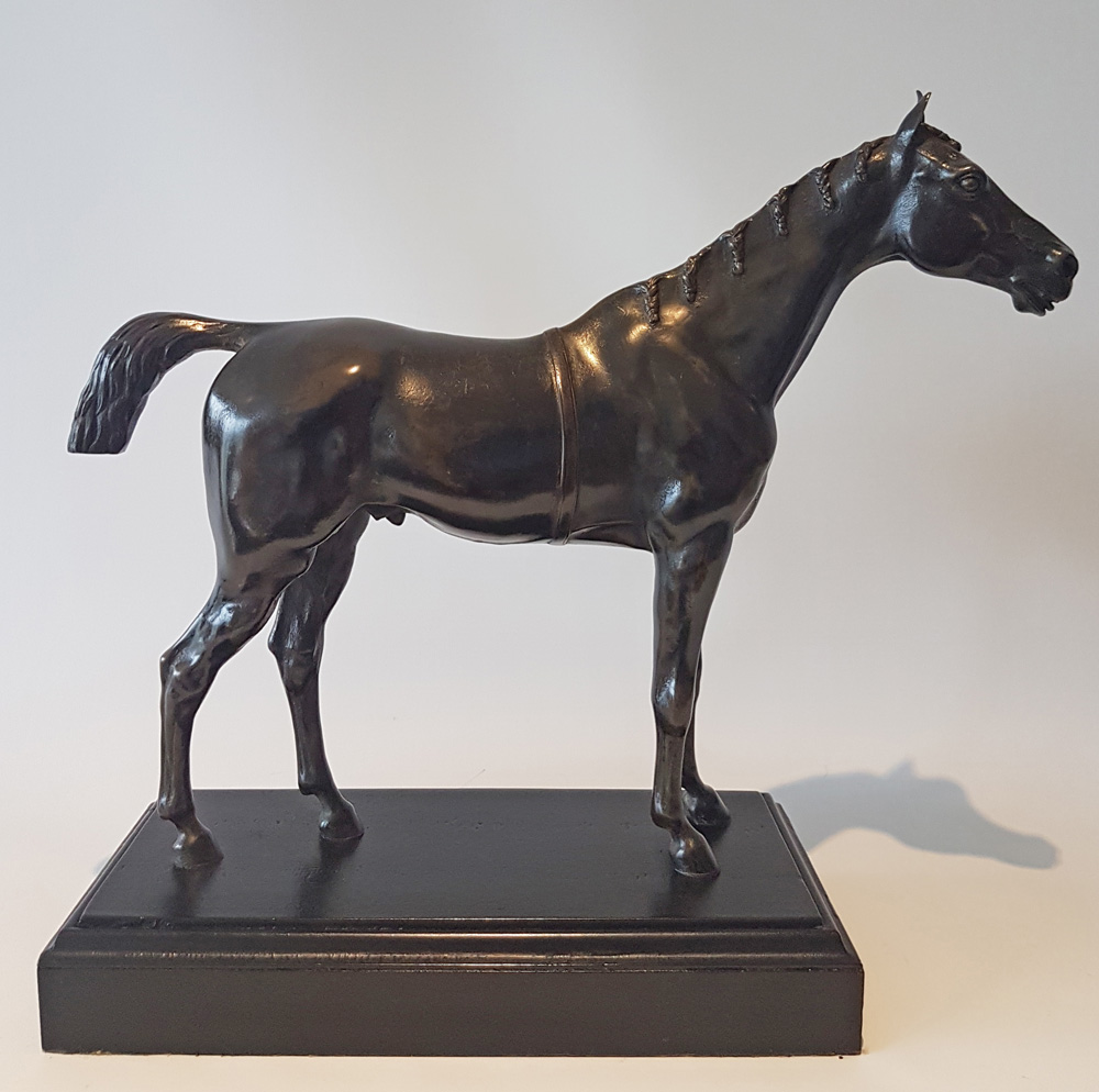 Antique French Patinated bronze of a Horse