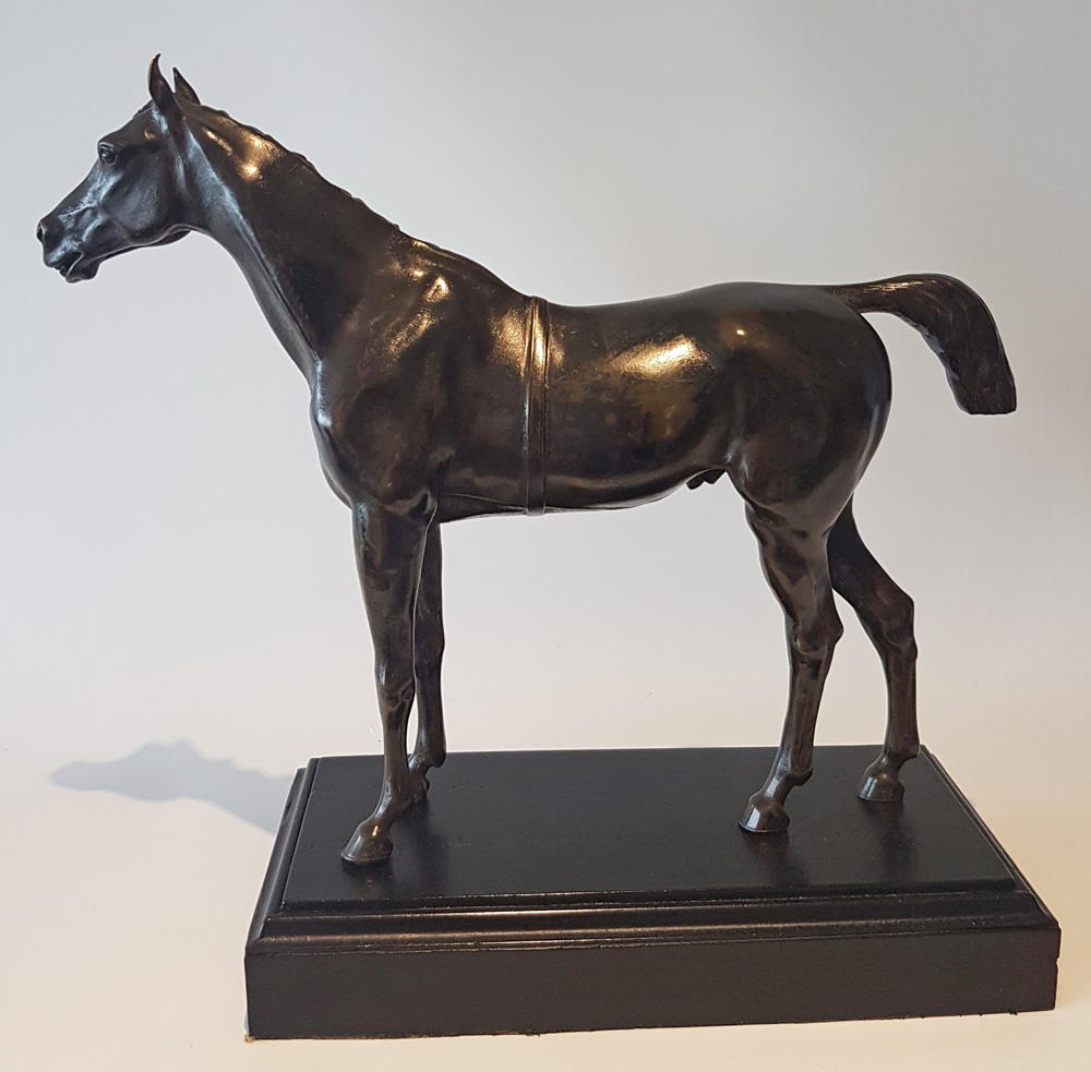 Antique French Patinated bronze of a Horse
