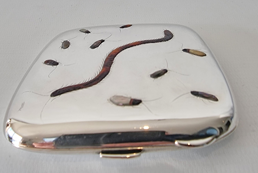 Silver Shibayama Cigarette Case
