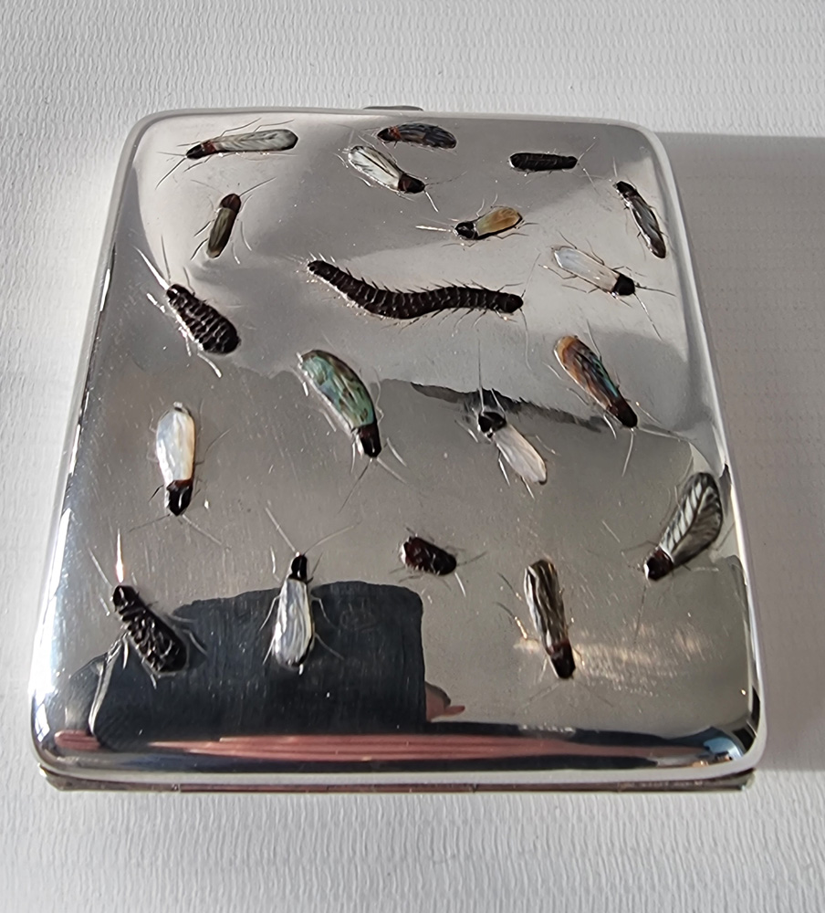 Silver Shibayama Cigarette Case