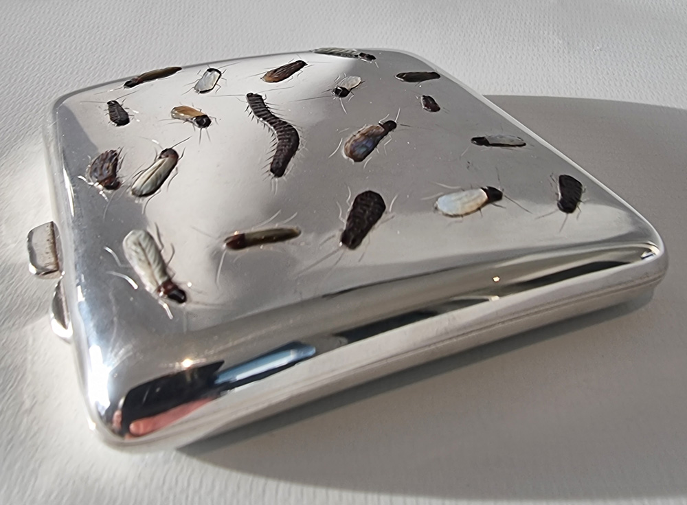 Silver Shibayama Cigarette Case