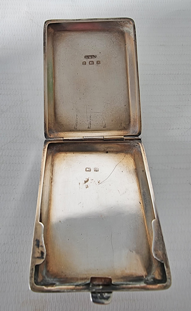 Silver Shibayama Matchstick or small Cigarette Case