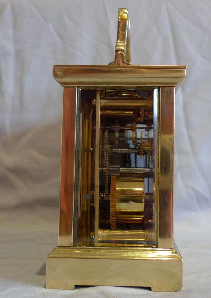 Antique compendium of clock, barometer, thermometer and compass