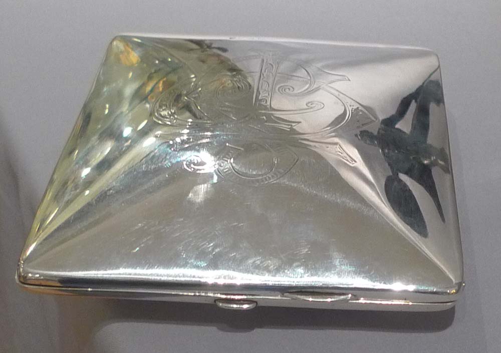 Silver travelling clock with 1/4 repeat mechanism. Hallmarked for Birmingham 1912.
