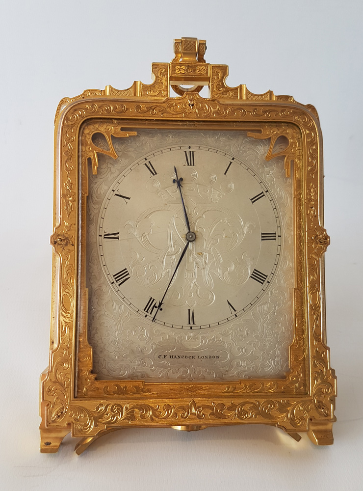 Important pre numbered Thomas Cole Striking and Repeating  Strut Clock