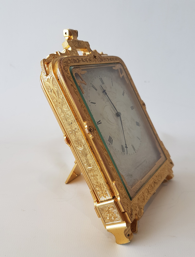 Important pre numbered Thomas Cole Striking and Repeating  Strut Clock