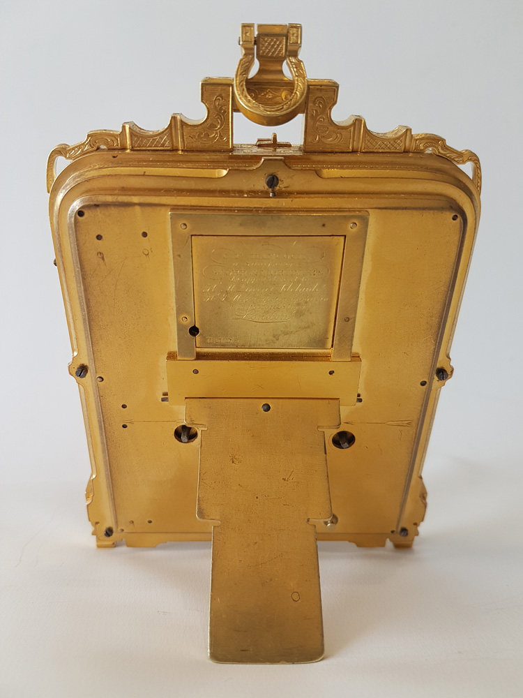 Important pre numbered Thomas Cole Striking and Repeating  Strut Clock