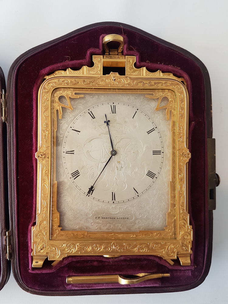 Important pre numbered Thomas Cole Striking and Repeating  Strut Clock