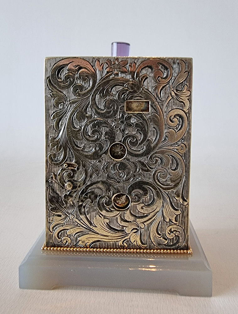 Cartier Silver Minute Repeating Miniature Carriage Clock