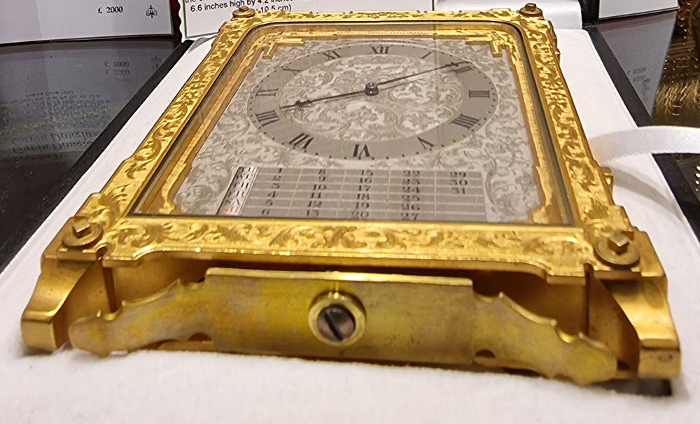 Important pre numbered Thomas Cole calendar strut clock