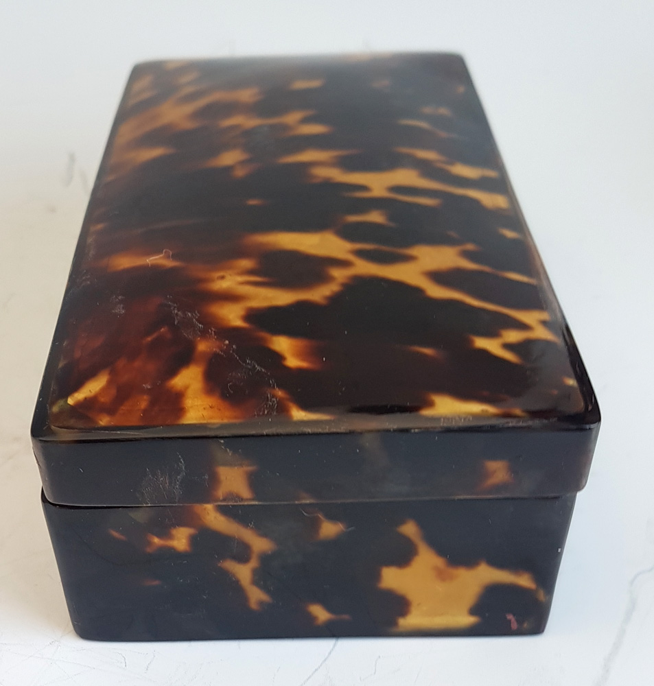 Antique Tortoiseshell Satin lined Box