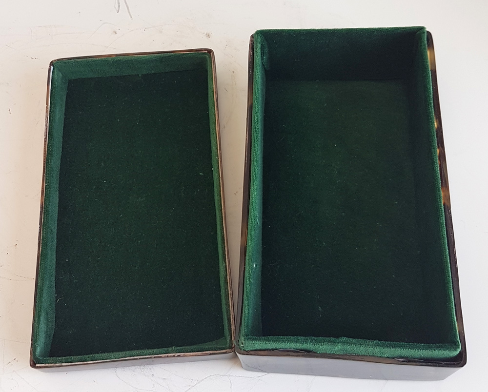 Antique Tortoiseshell Satin lined Box