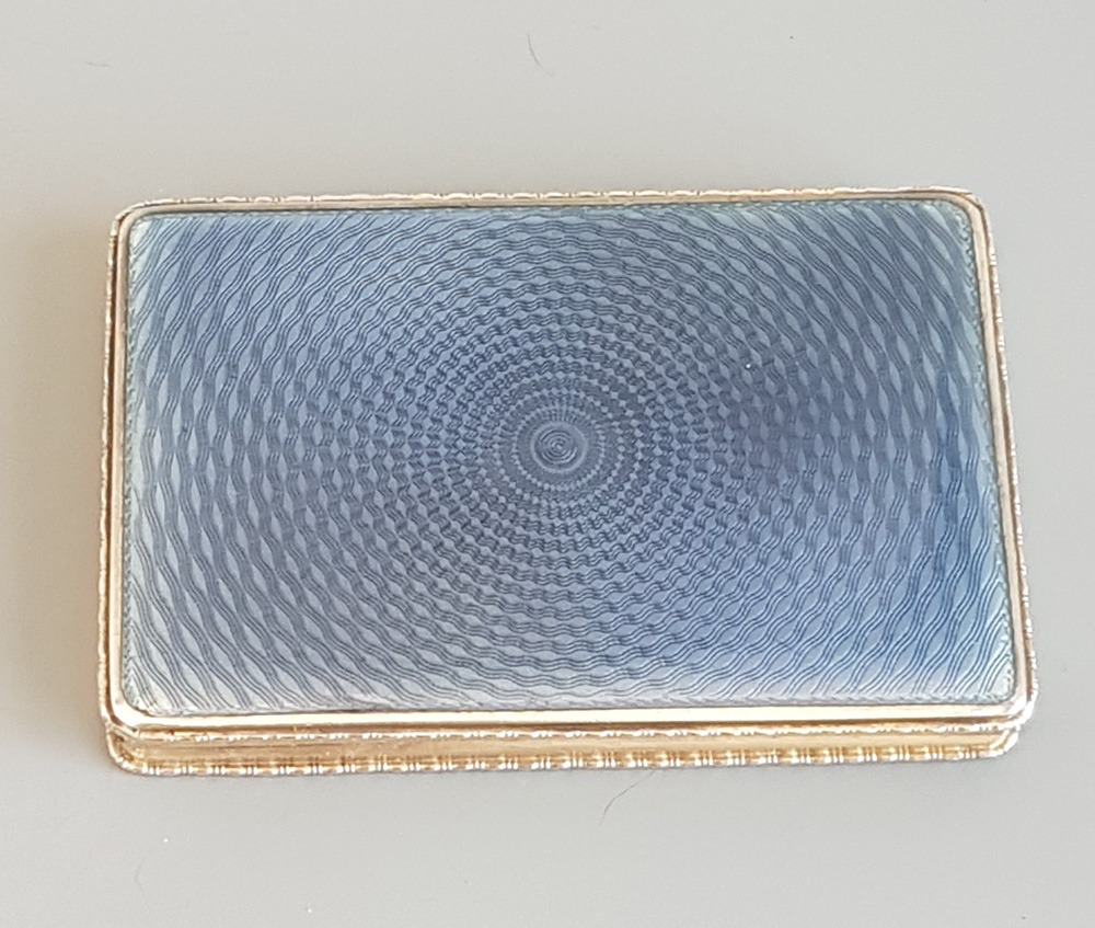 Guilloche Enamel and Silver gilt case