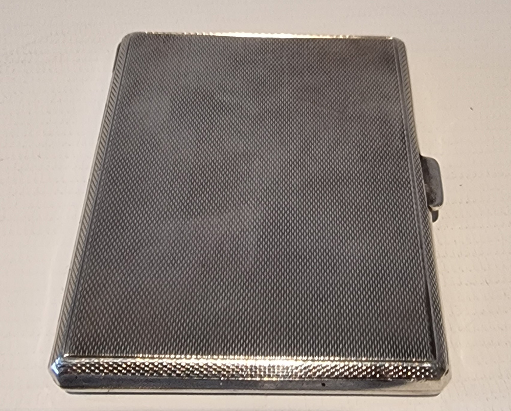 Silver and Guilloche enamel cigarette or card case