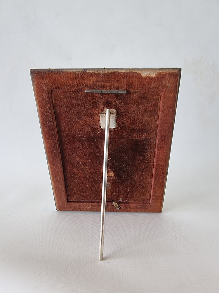 Silver and Tortoiseshell Pique inlaid photo Frame by Henry Matthews