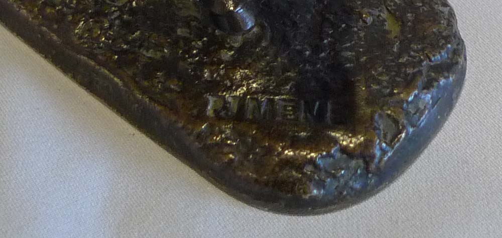 Antique Bronze sculpture of a stallion signed P J Mene.