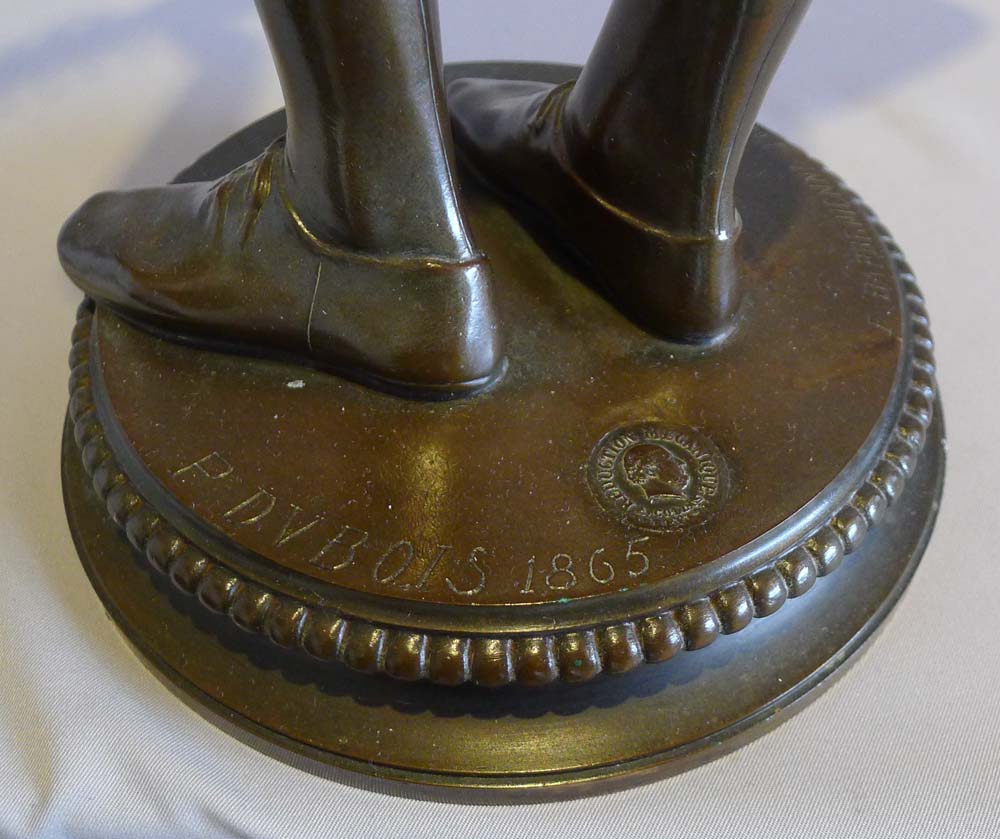 Antique bronze by Paul Dubois - Le Chanteur Florentin.