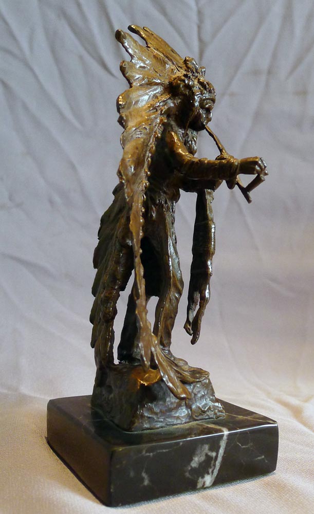 Carl Kauba bronze of a Red Indian chief entitled 