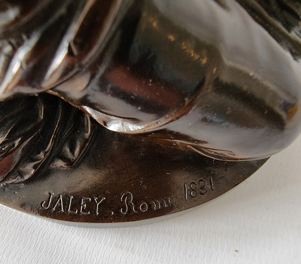 Early 19th Century patinated Bronze 'La Priere' by Jean-Louis Nicholas Jaley and Barbedienne foundry