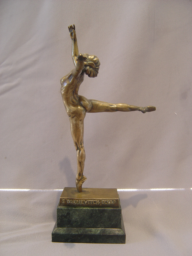 Russian bronze by Serg Yourievitch of La Danseuse Nattova.