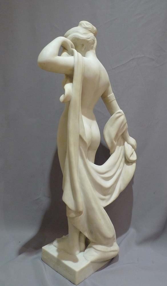 Art Nouveau marble sculpture of 