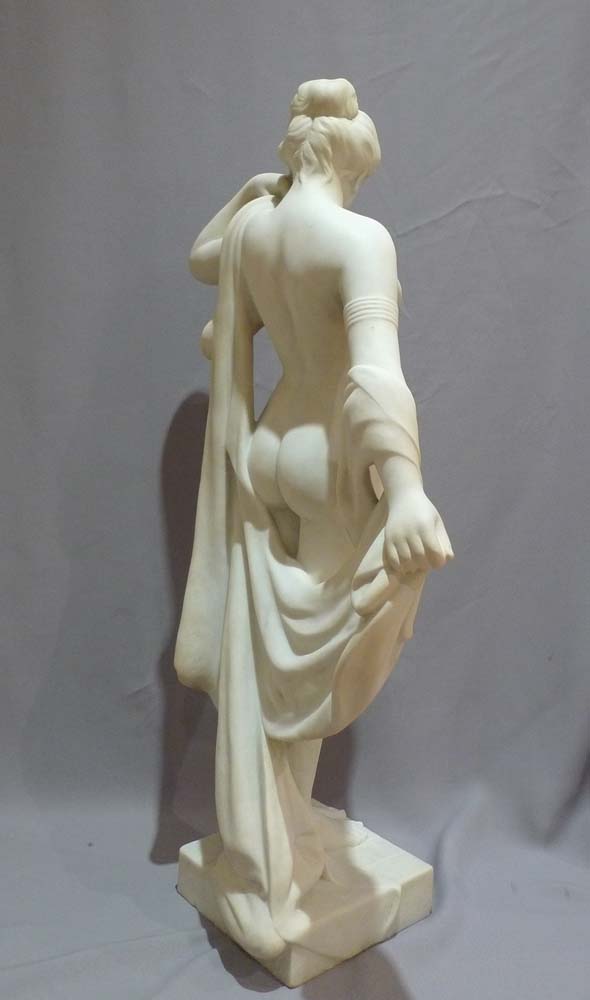 Art Nouveau marble sculpture of 