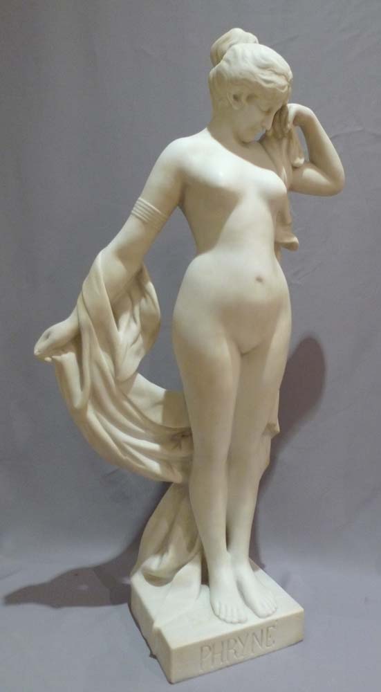Art Nouveau marble sculpture of 