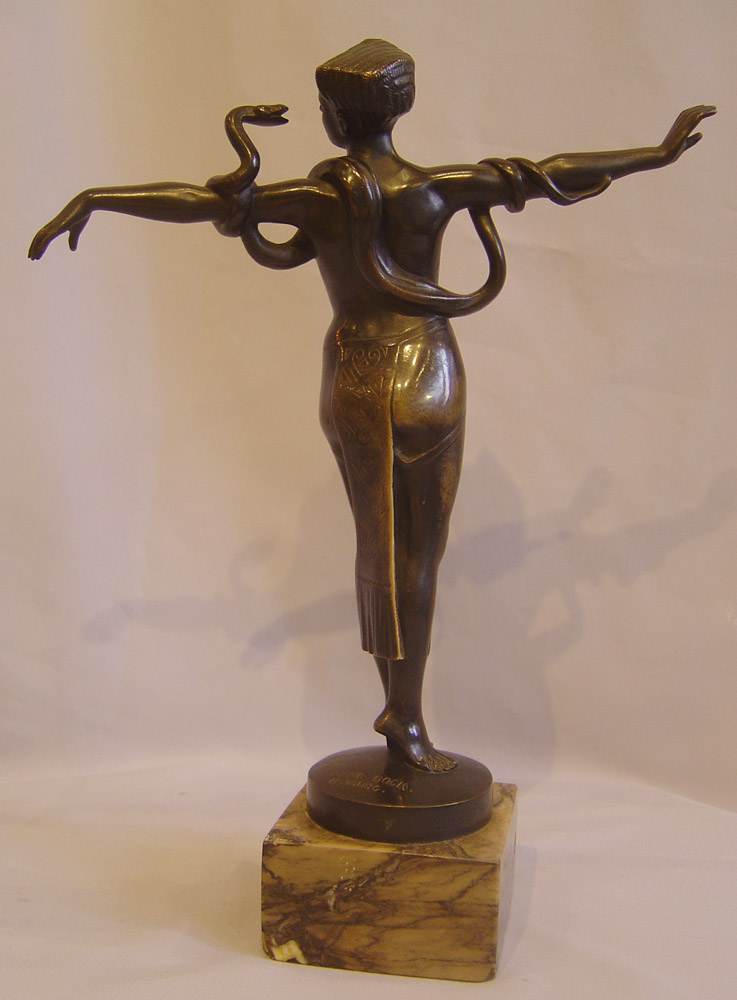 Snake girl bronze.