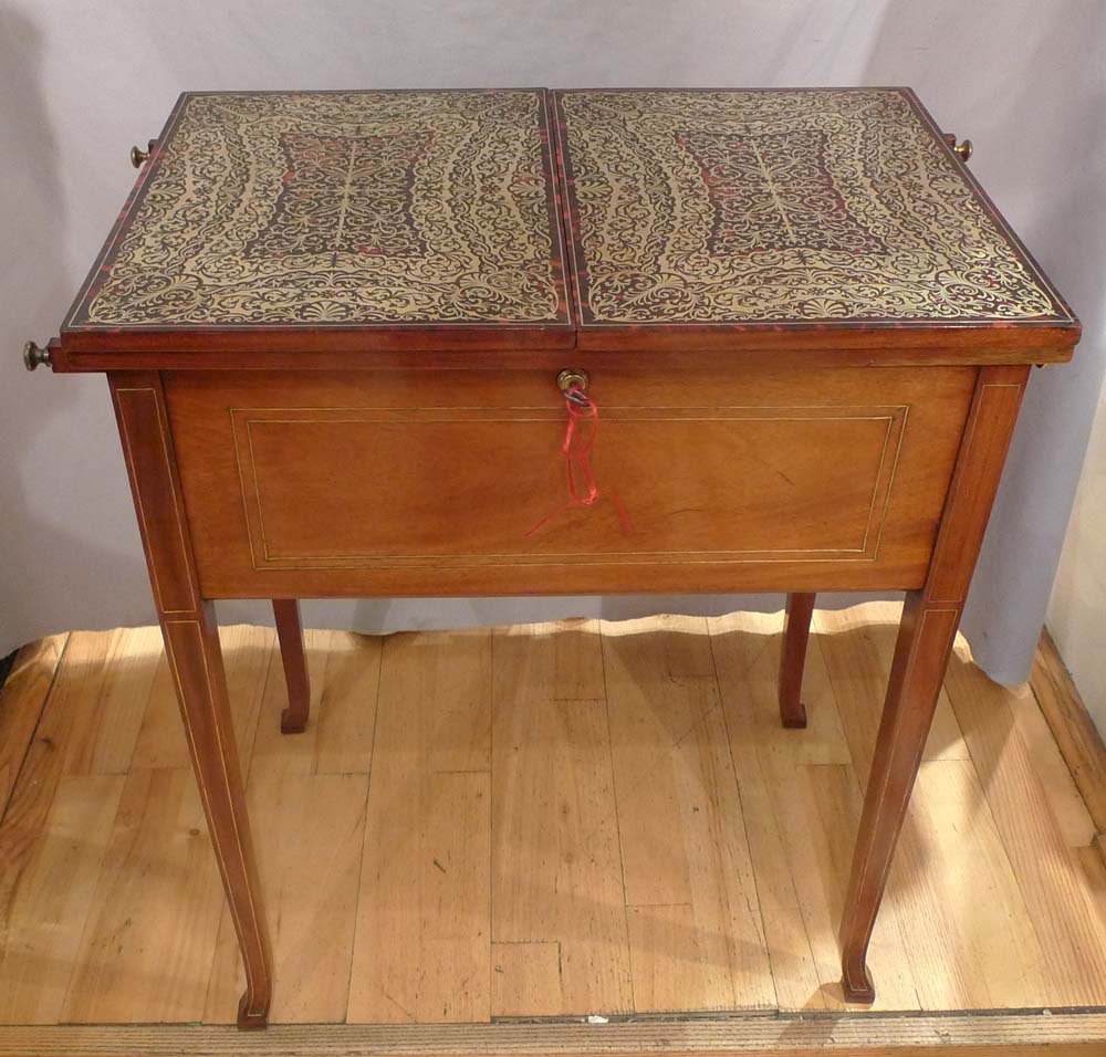 Exceptional boulle topped humidor.