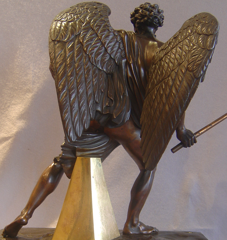 Late Empire period clock of Chronos carrying away time.