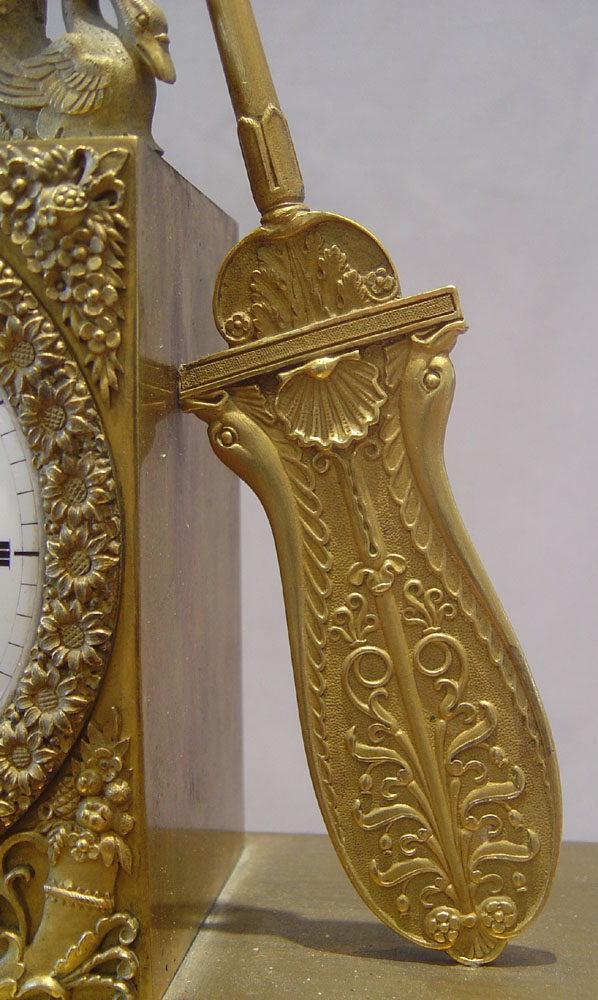 French Empire ormolu clock of Hope by Denniere and Matelin