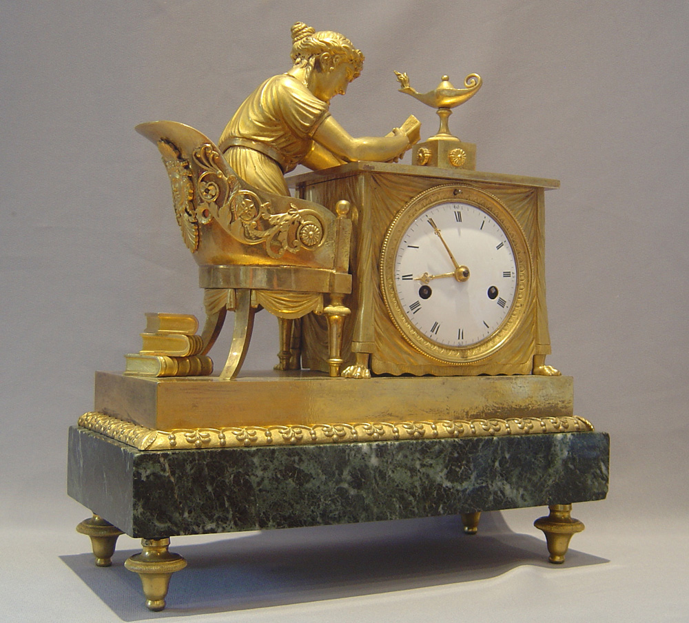 French Empire mantel clock of 