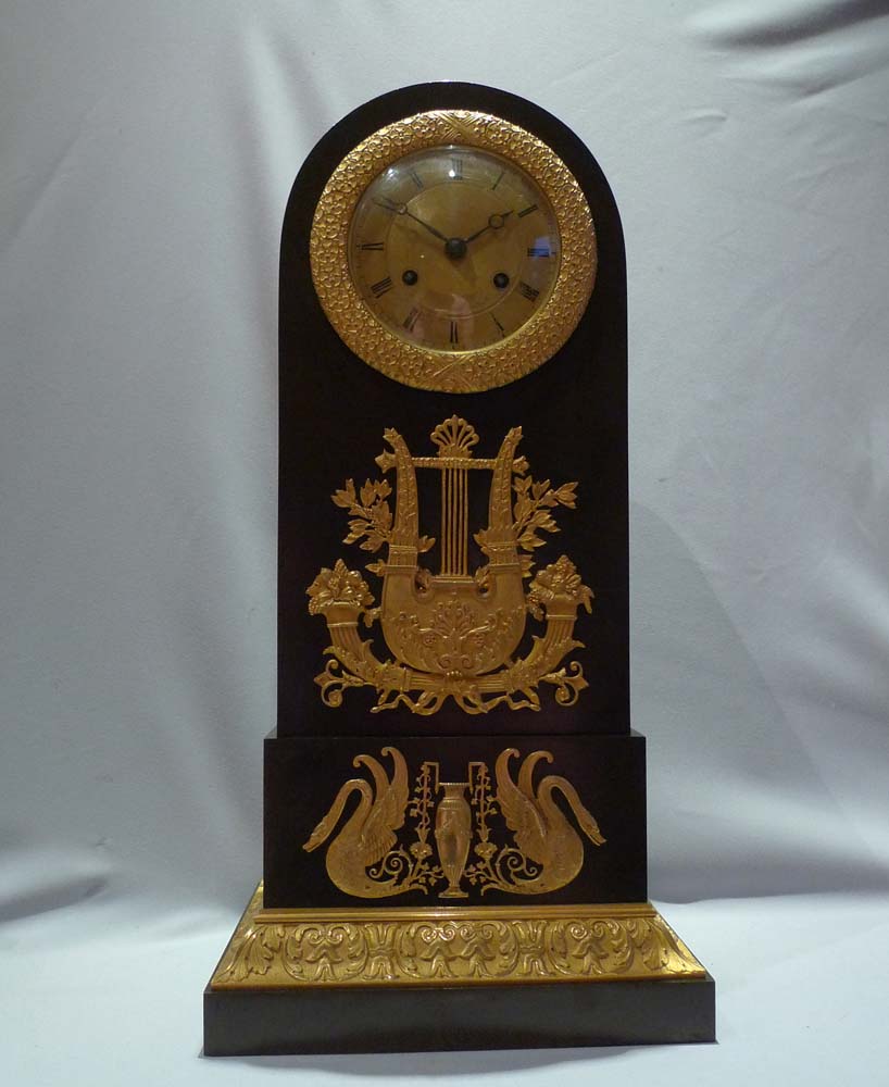 French antique mantel clock of Empire period of 