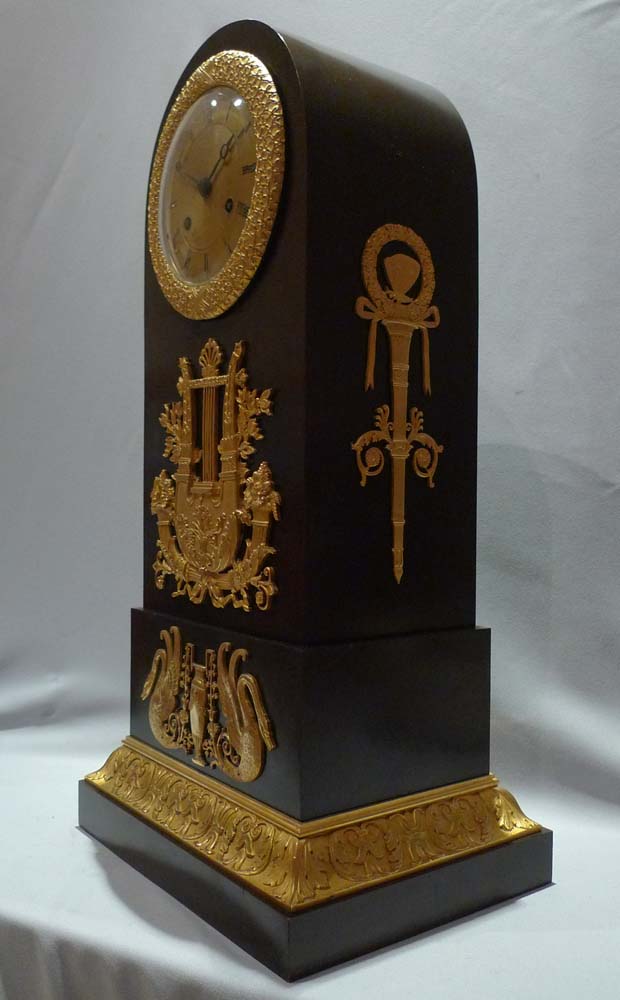 French antique mantel clock of Empire period of 