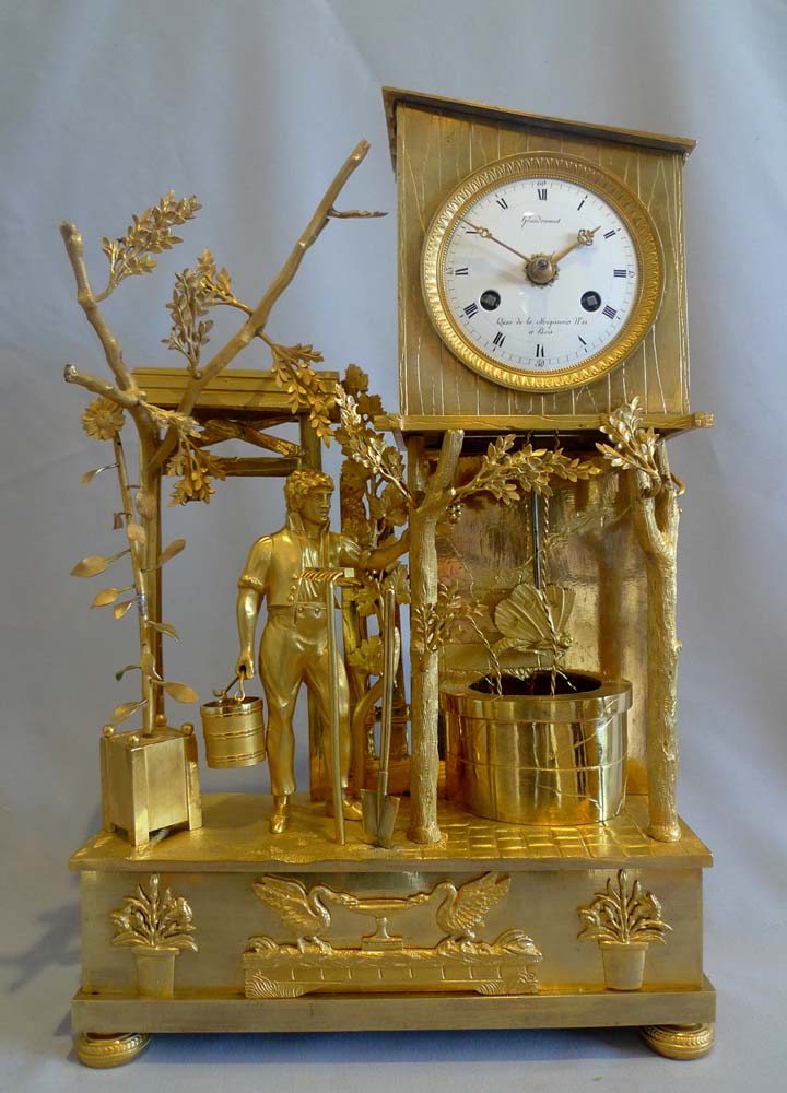 Antique French Empire genre clock 