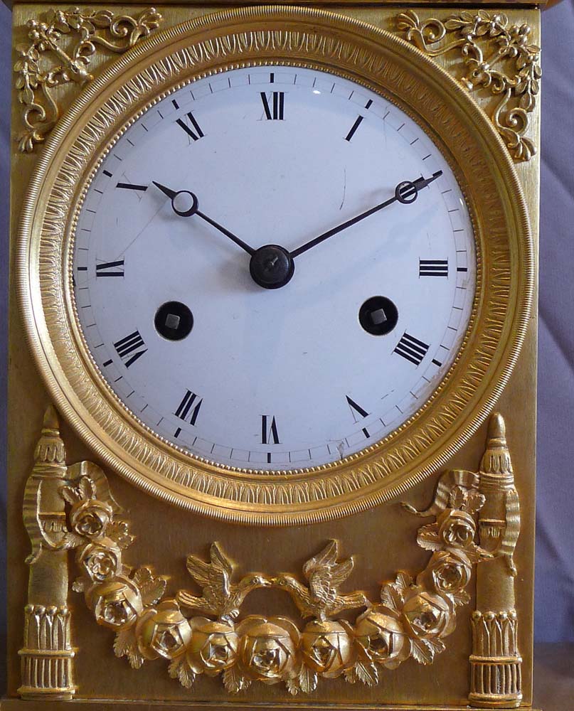 Antique French Empire ormolu Mantel clock of Venus.