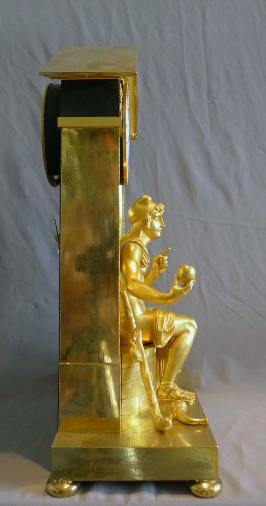 Antique French Empire clock depicting the Judgement of Paris.