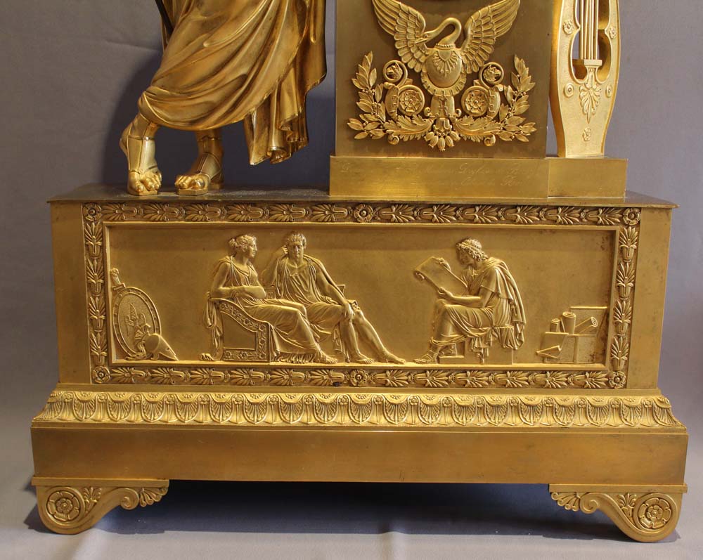 Antique and massive Royal Provenance ormolu French Empire clock in