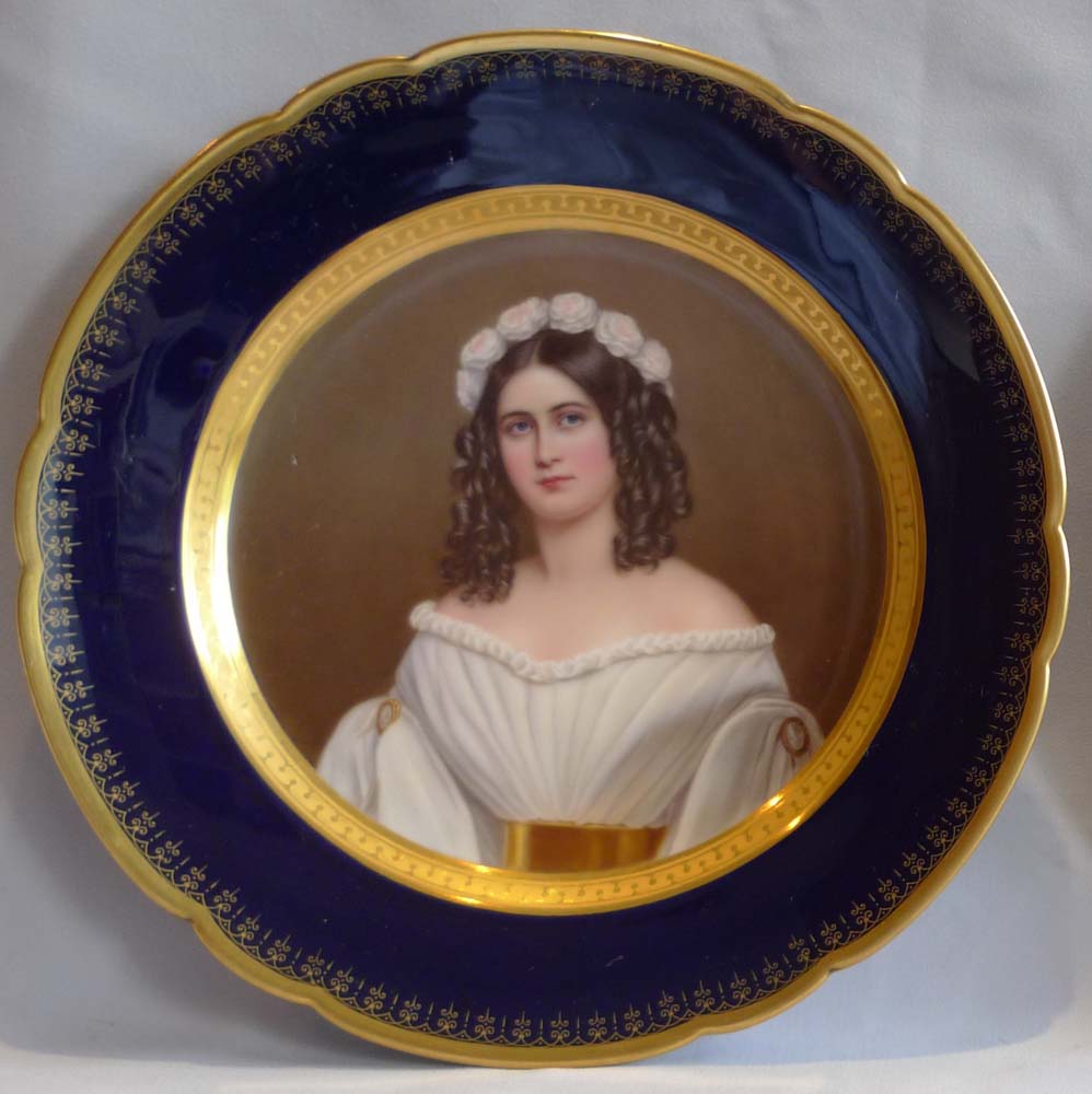 Franz Xaver Thallmaier set of 10 Munich cabinet plates after Stieler.