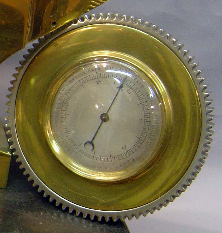 Antique industrial clock desk compendium, French in form of anvil and tools.