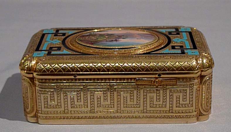 Antique singing bird box by Charles Bruguier in original box.