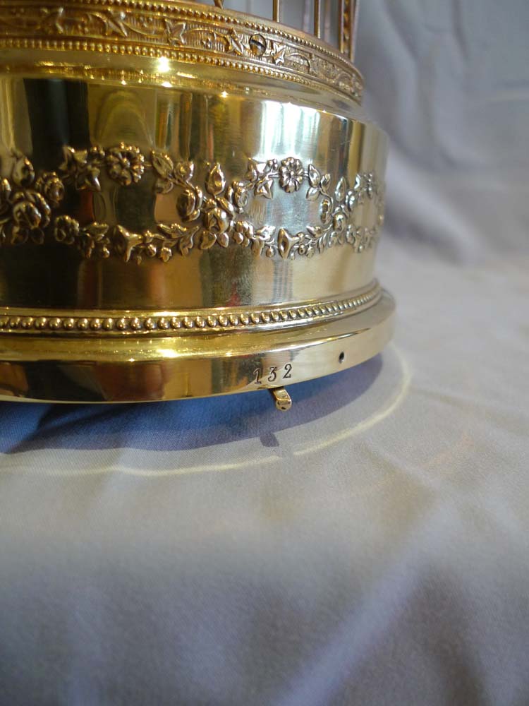 French singing bird cage by Bontems of Paris..