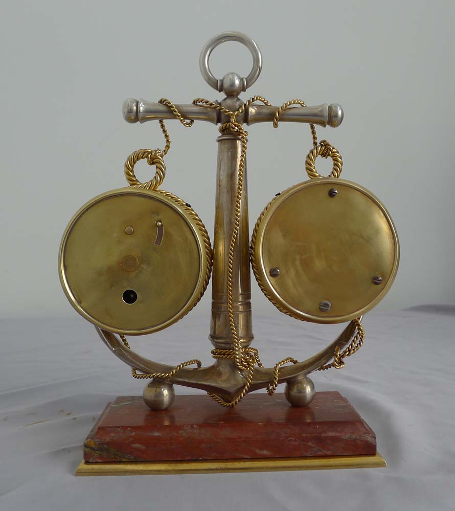Antique Industrial series desk weather station of mautical style.