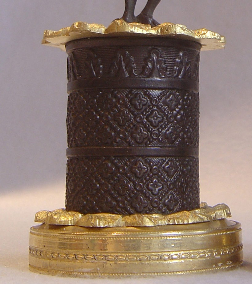 Pair of English Regency figural candlesticks.