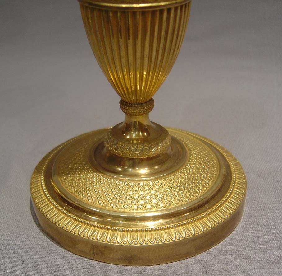 Russian antique ormolu candlesticks.