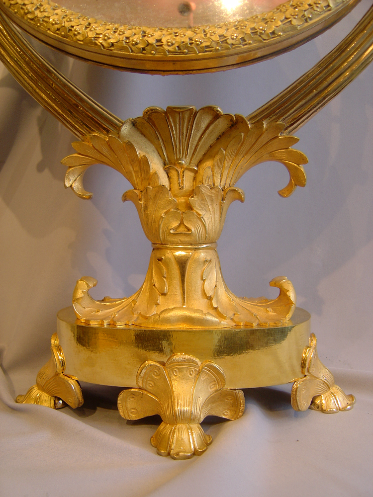 French antique Empire ormolu mirror.