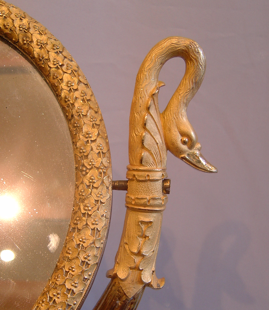 French antique Empire ormolu mirror.