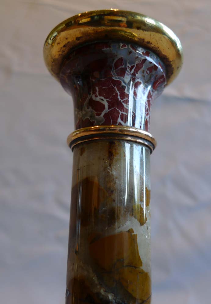 Pair English candlesticks.